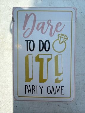 Dare To Do It! Party Game - Pink and Gold